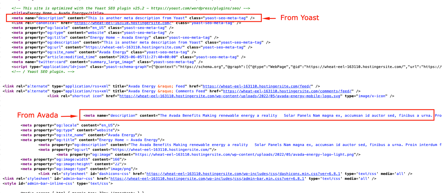 meta description issue